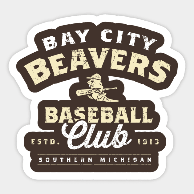 Bay City Beavers Sticker by MindsparkCreative